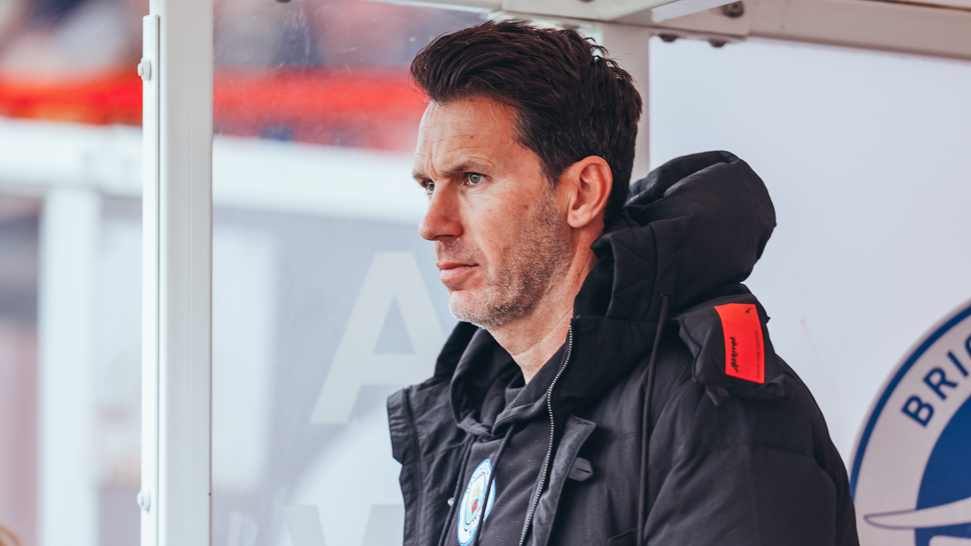 THE BOSS : Gareth Taylor watches on at Broadfield Stadium.