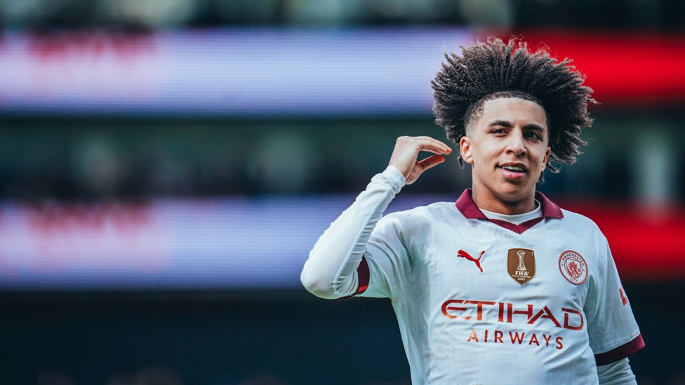 EYE FOR GOAL : Rico Lewis has a keen affinity for scoring against Crystal Palace. 