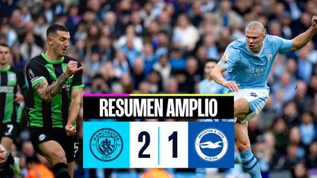 City 2-1 Brighton: resumen amplio