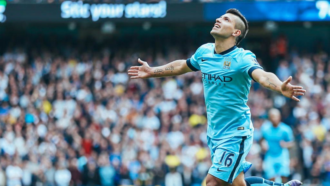 Sergio Agüero: quatro gols contra o Tottenham