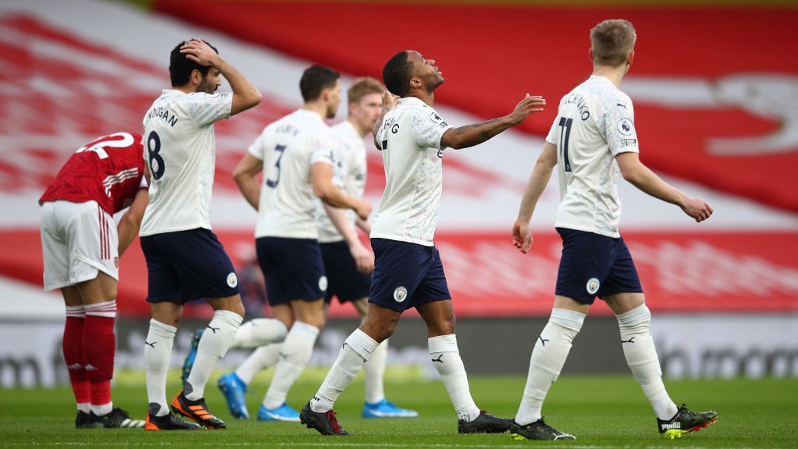 STERLING JOB: Raz celebrates his goal.