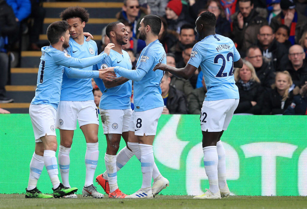 20 UP : Raheem Sterling opens the scoring