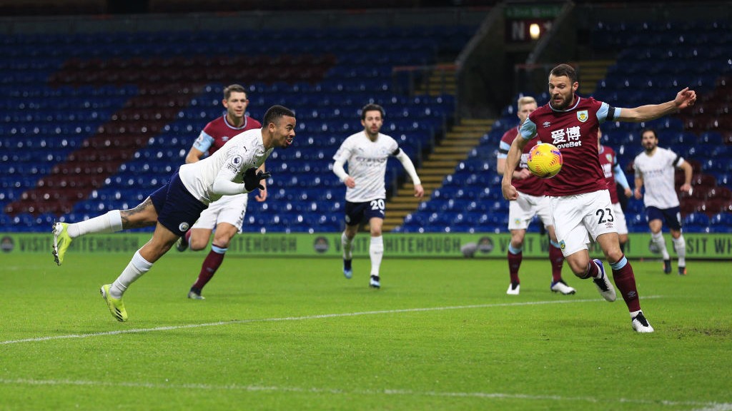 HEAD BOY: Gabriel Jesus heads City into an early lead