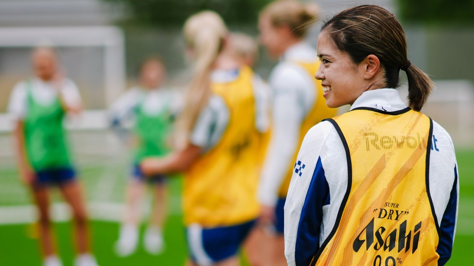 ALL SMILES : Yui Hasegawa enjoying training
