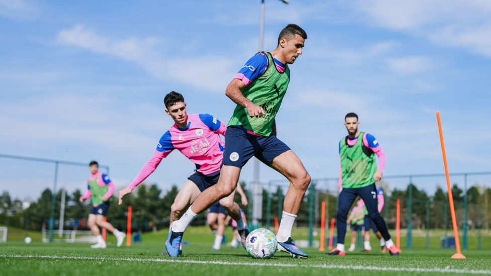 HOT ROD: Rodri steps up through the gears.