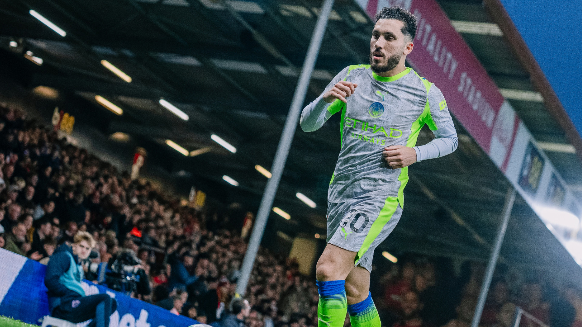 FRENCH FLAIR: Rayan Cherki was brought on to try and summon on a late fightback.