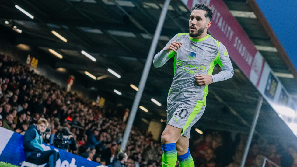 FRENCH FLAIR: Rayan Cherki was brought on to try and summon on a late fightback.