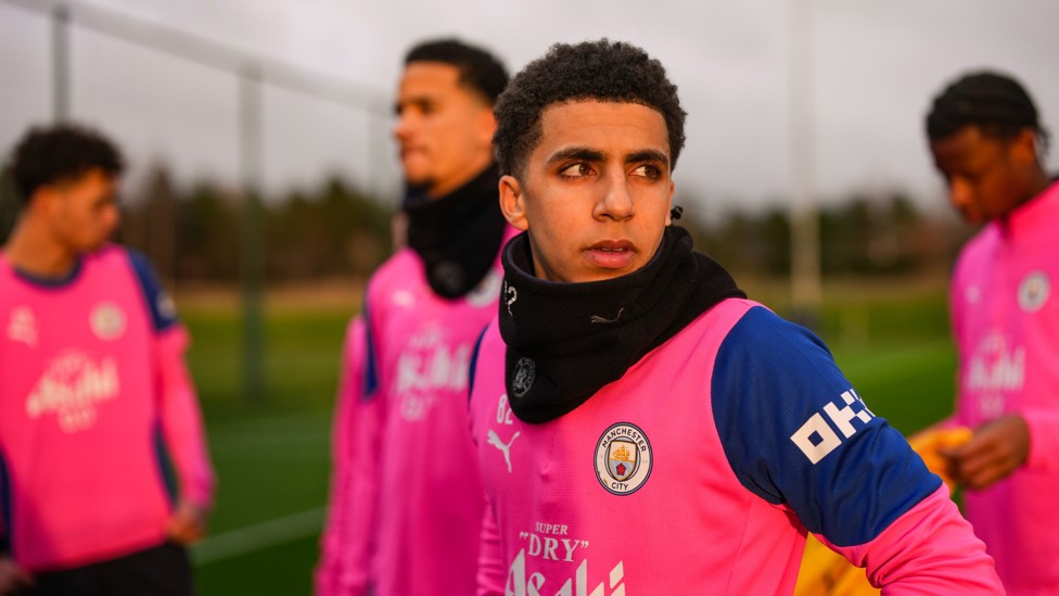 GOLDEN HOUR : Rico Lewis looks towards the setting sun