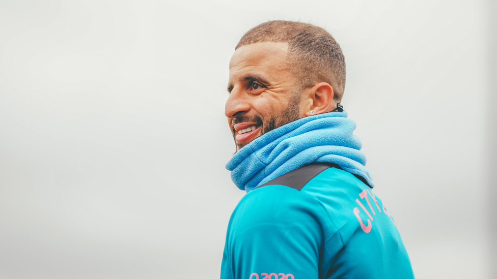 SNOODS YOU SIR! Kyle Walker looked the part in his City snood!