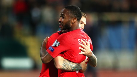 Sterling at the double as England thrash Bulgaria