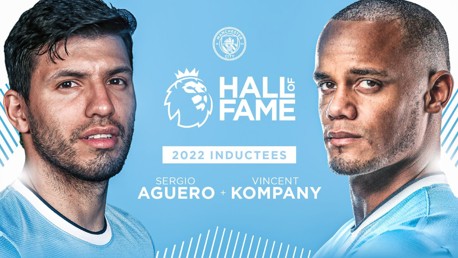 Kompany and Aguero inducted into Premier League Hall of Fame 
