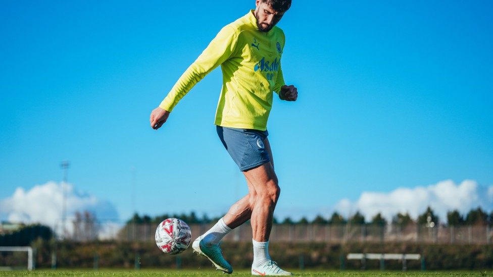 FLICKS AND TRICKS : Ruben Dias shows off his ball skills
