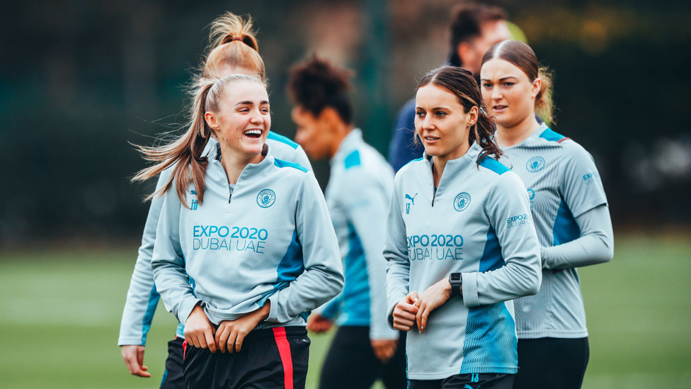 G WHIZZ : No sign of any pre-Derby nerves from Georgia Stanway