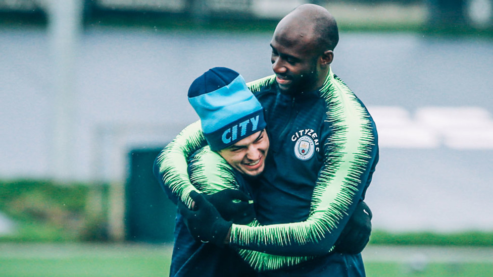 TOGETHER! Brahim Diaz and Eliaquim Mangala