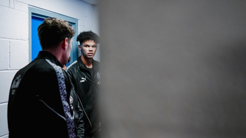 Behind closed doors : John Stones and Nico O'Reilly get serious before Huddersfield