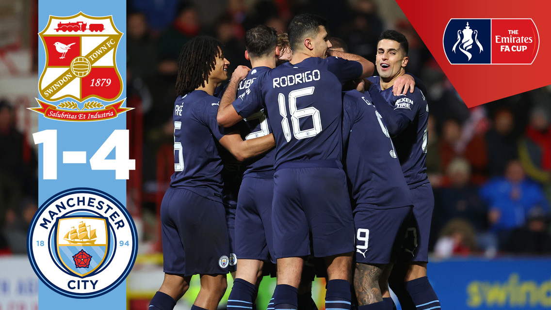 Swindon 1-4 City: resumen breve