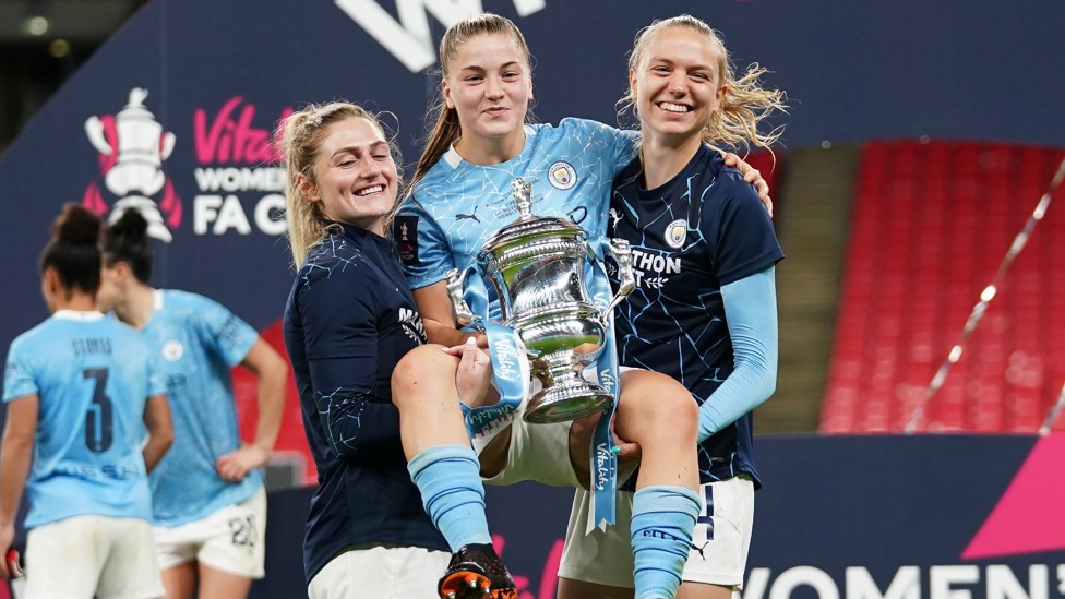 MAJOR IMPACT:  : Jess came off the bench to grab an assist in a 3-1 extra time win over Everton in the November 2020 FA Cup final