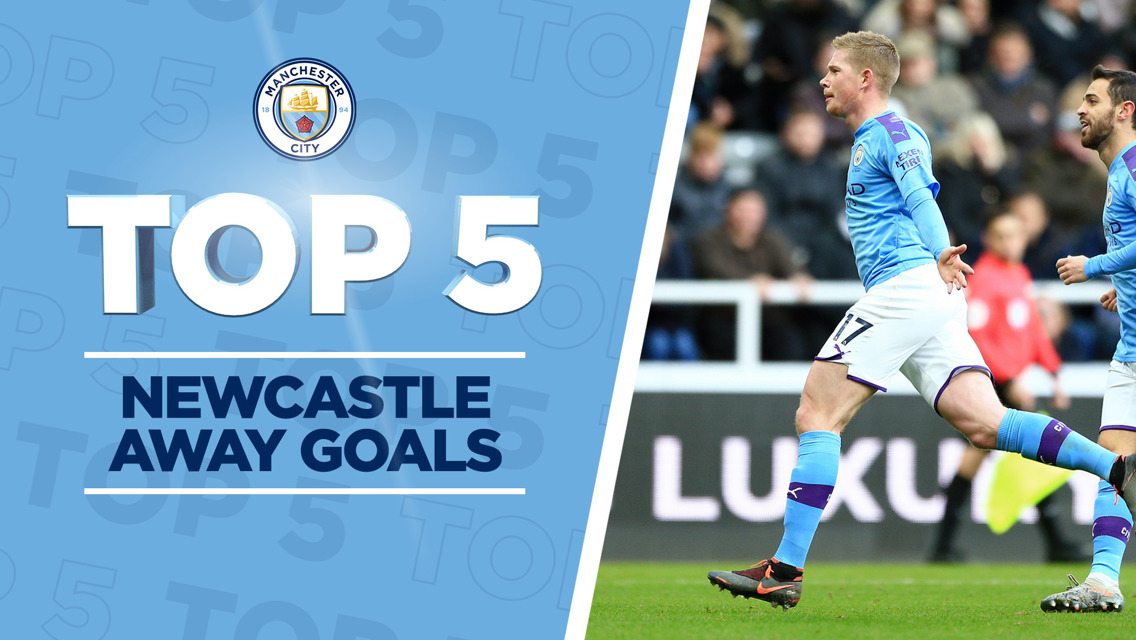 Newcastle v City: Top five goals