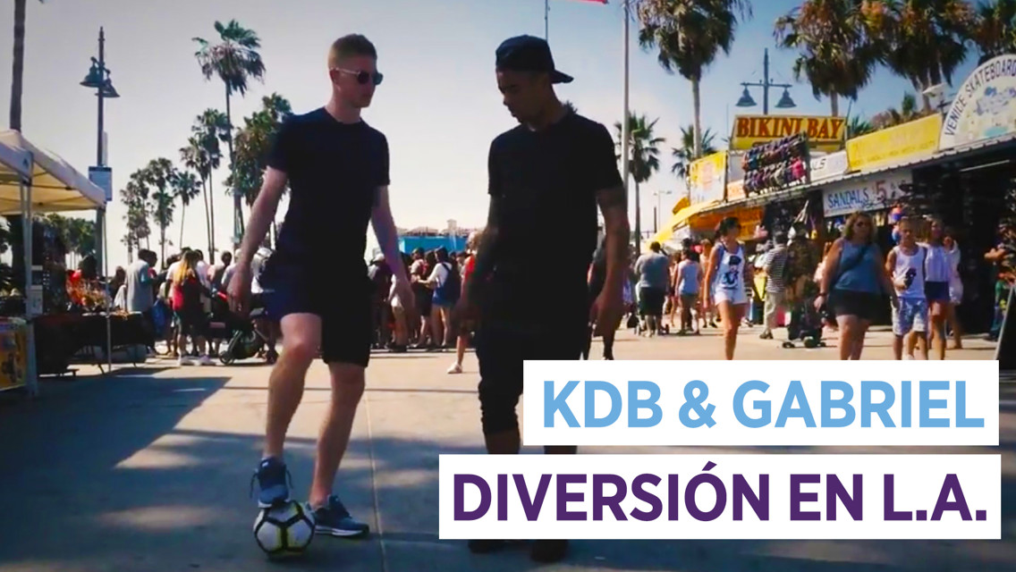 KDB & Gabriel Jesus: diversión en LA