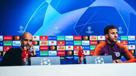 PRESS CONFERENCE: Pep Guardiola and Kyle Walker address the media ahead of the game