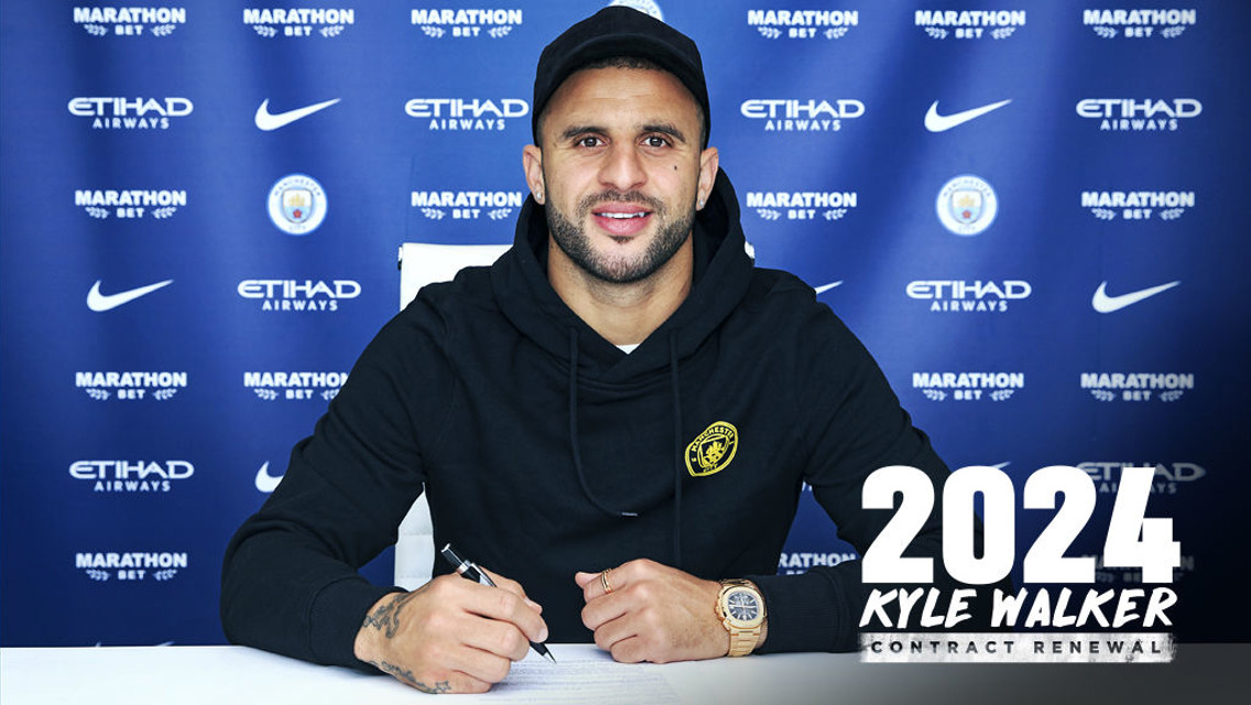 كايل ووكر يمدد تعاقده مع مانشستر سيتي