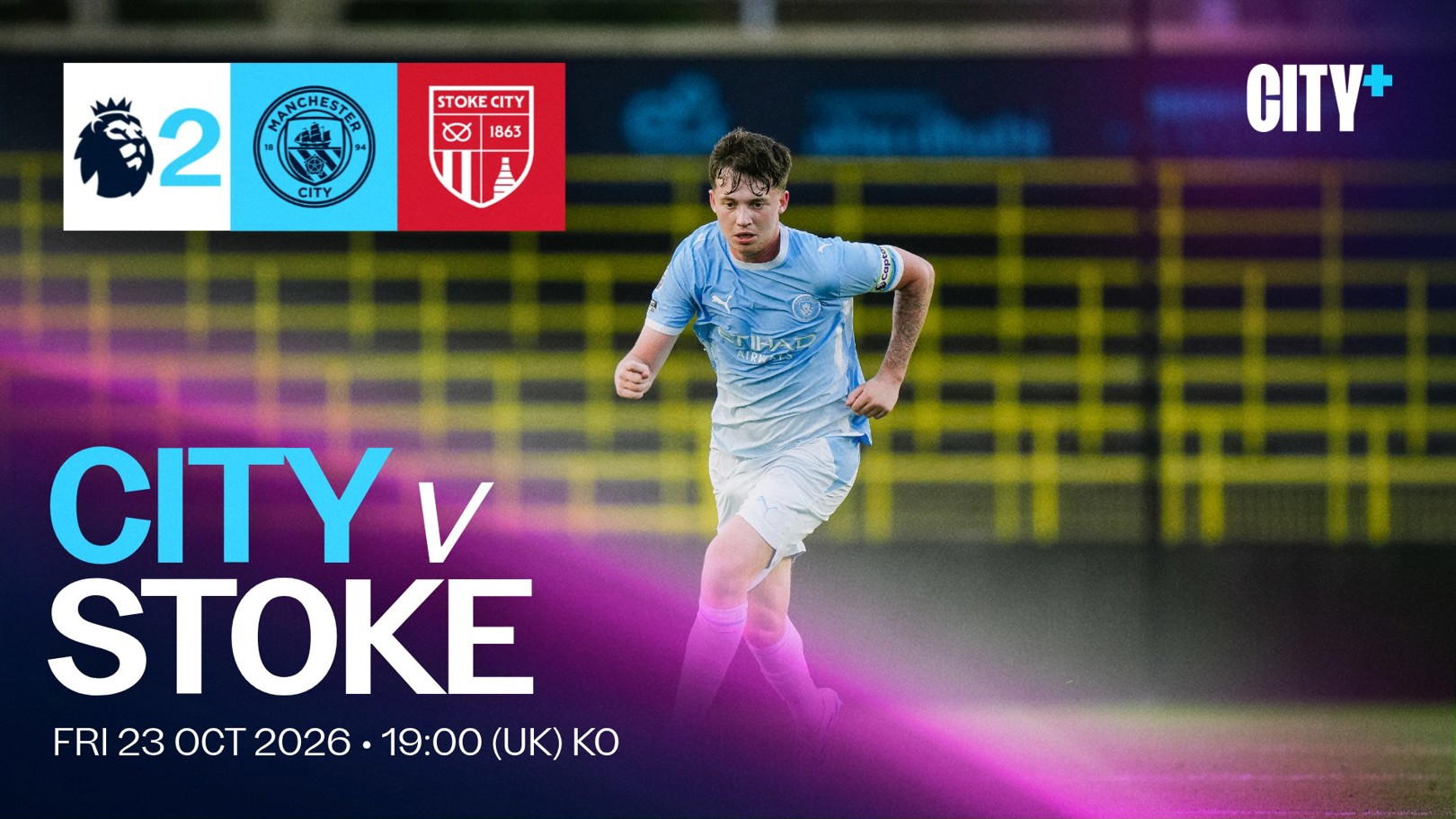 Watch our EDS face Stoke live on CITY+