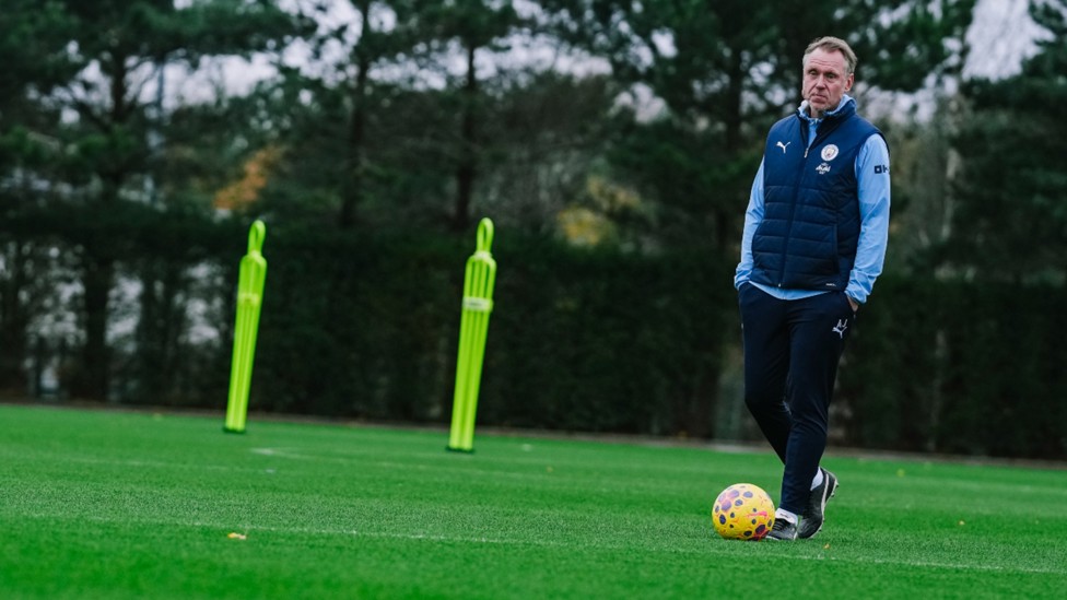 WATCHING BRIEF: Head coach Andree Jeglertz casts his eye over proceedings.