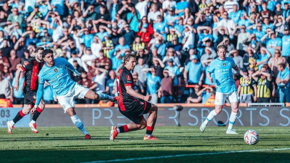 CHERRY PICKER : Marmoush scores a winner at Bournemouth in the FA Cup