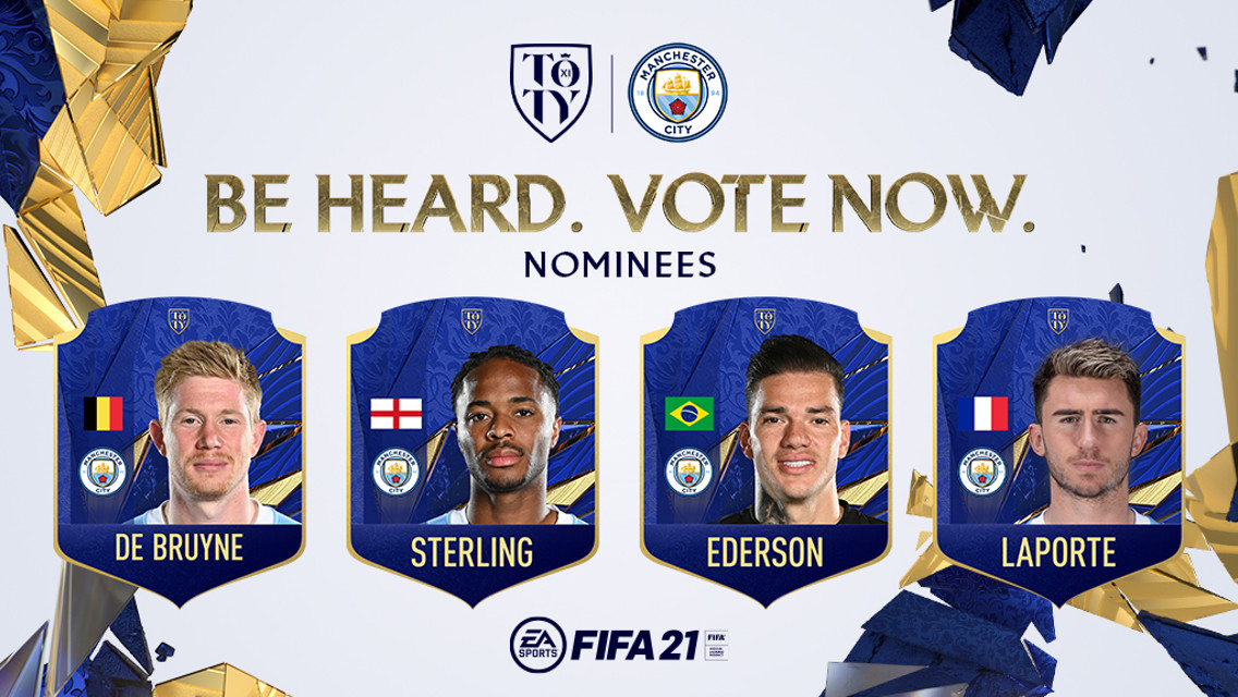 EA SPORTS FIFA 21 Team of the Year: Four City stars up for vote