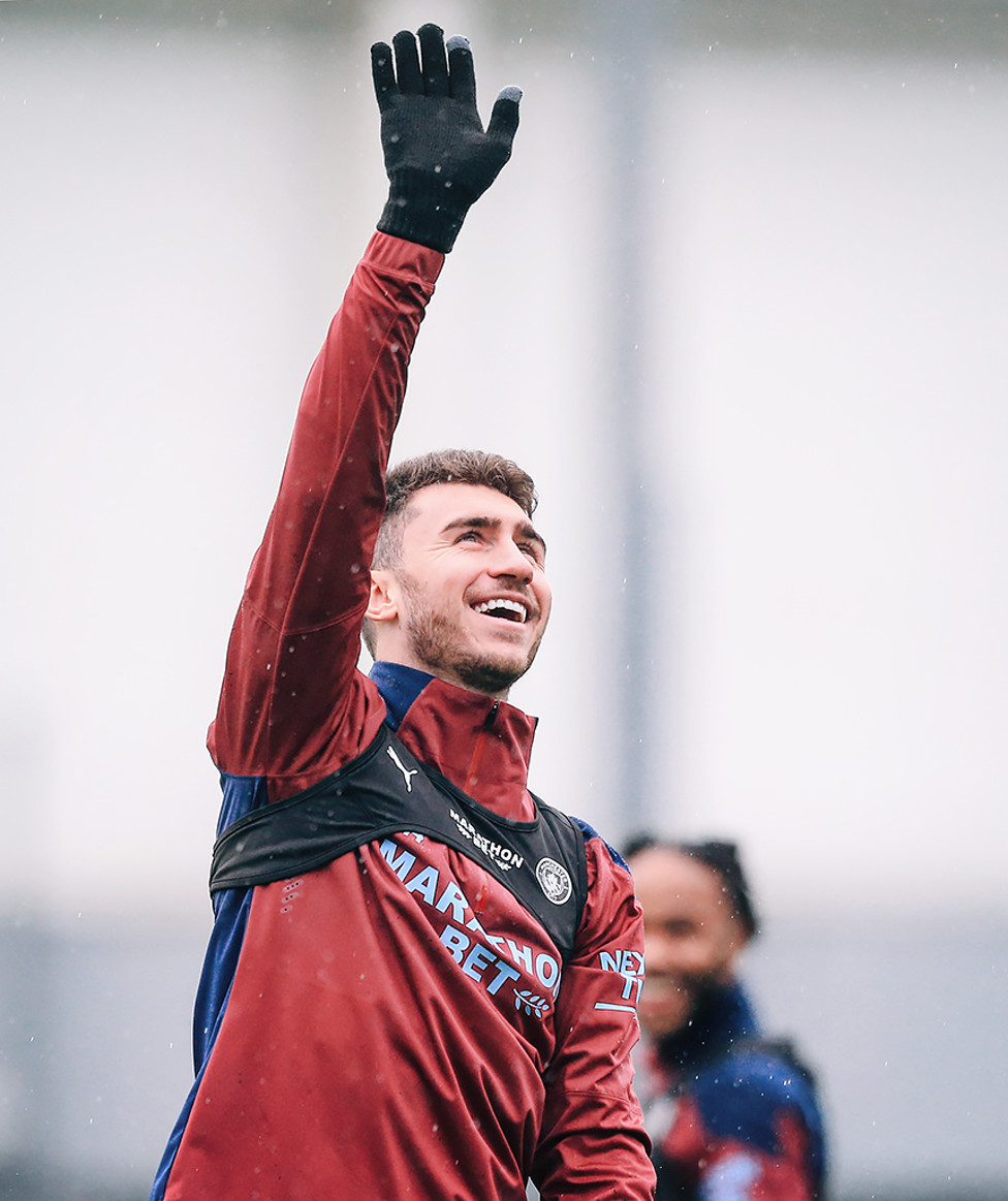 HAND IT TO AYMERIC! Our French defender gives it the high fives!
