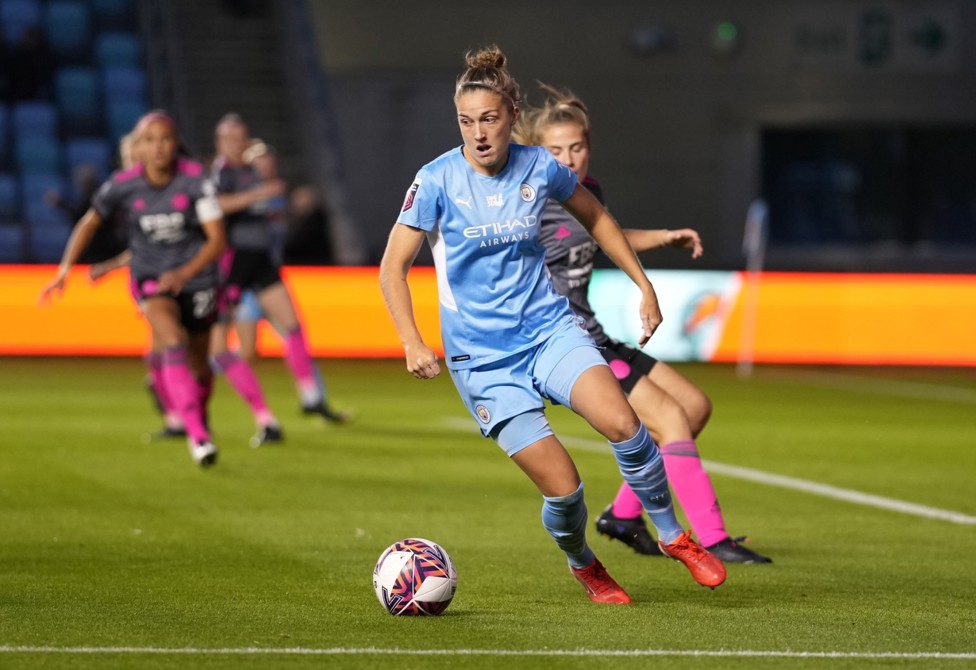 GOALSCORER : The Swede's first goal for City came in a 6-0 FA Cup win over Leicester in September 2021