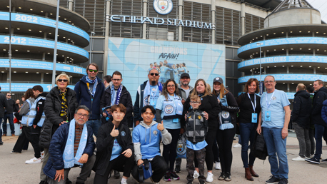 Trophy Tour prize winners visit the Etihad