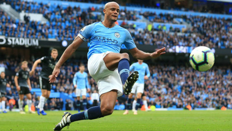GOOD KOMPANY: Vincent heaped praise on John Stones after our 5-0 win over Burnley