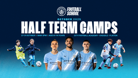 October half term camps now on sale!