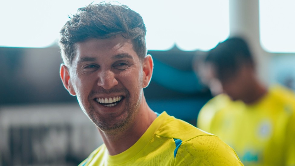 JOHNNY, JOHNNY STONES : Our defender was all smiles after last night's win.