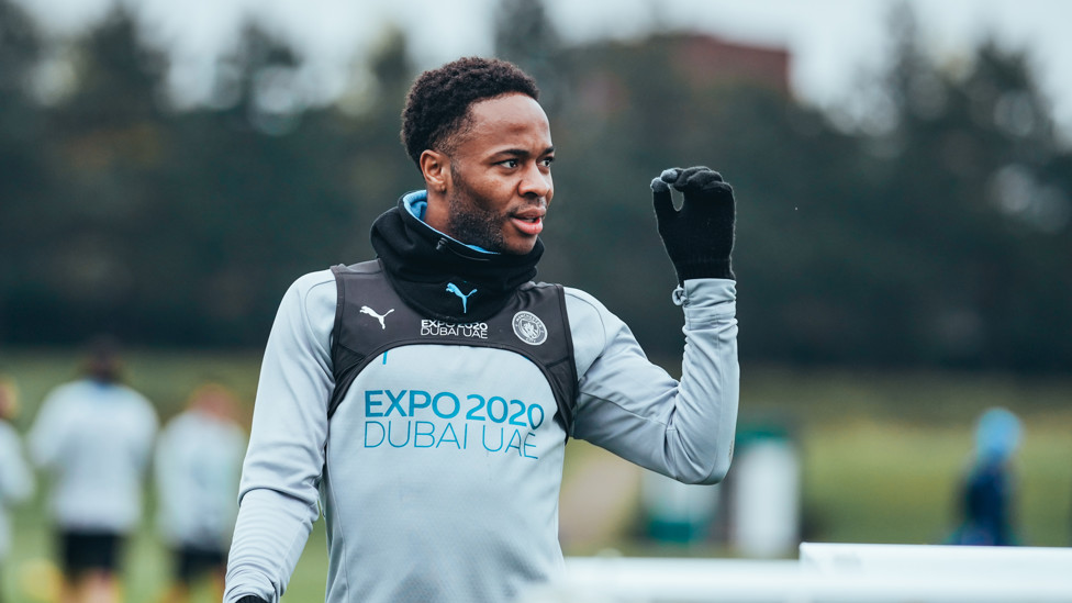 WING WIZARD : Raheem Sterling in action at the CFA.