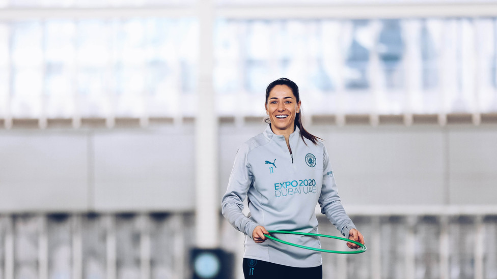CHAMPION : Vicky Losada certainly knows what it takes to win!