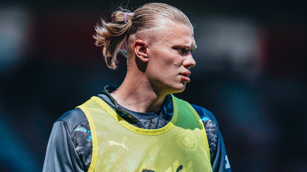 EAGER ERLING : Game face on.