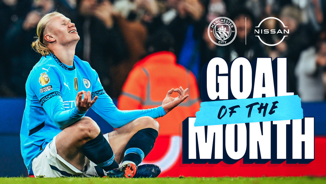 Haaland chip wins January's Nissan Goal of the Month