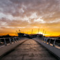 The sun shines on City