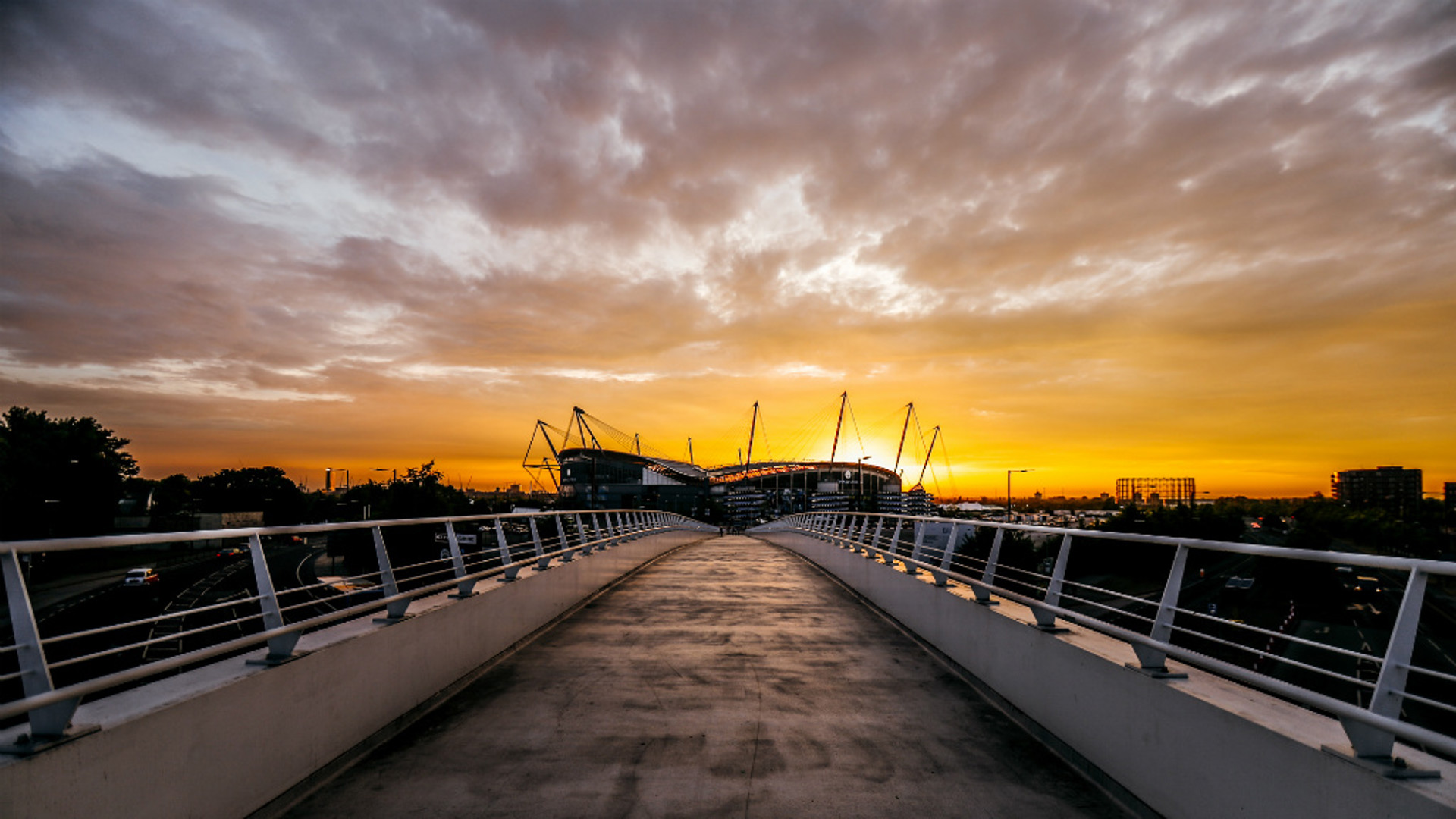 The sun shines on City