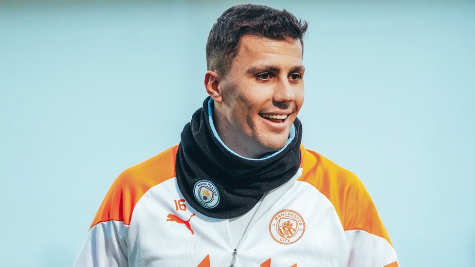 MIDFIELD MAESTRO : Rodrigo in high spirits ahead of Bournemouth trip.