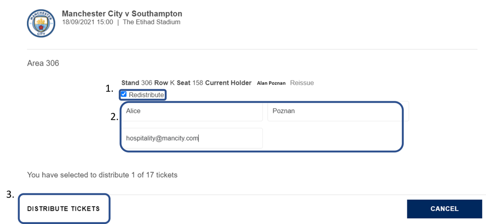 ticket Redistribution