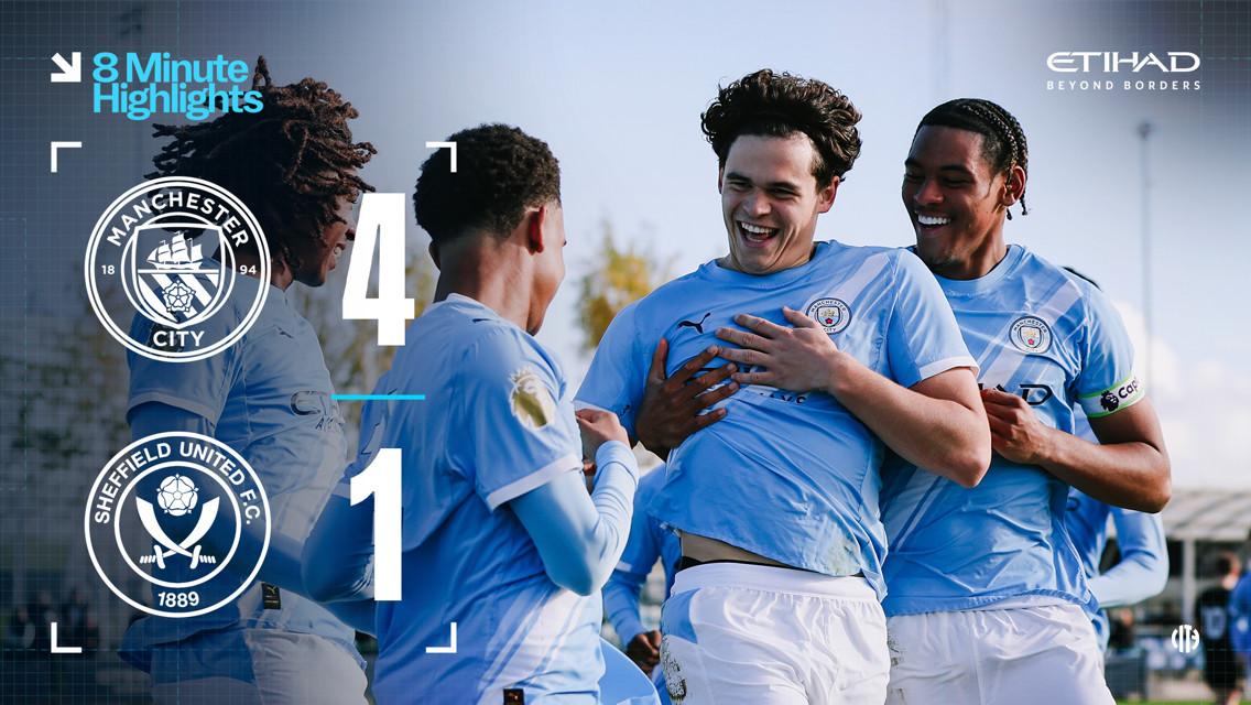 8-minute highlights: City 4-1 Sheffield United U18s