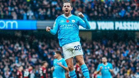 FIST PUMP: Bernardo celebrates.