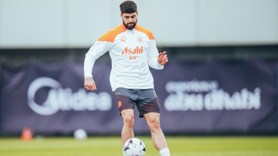 TOWER OF STRENGTH: Josko Gvardiol goes through his paces at the CFA.