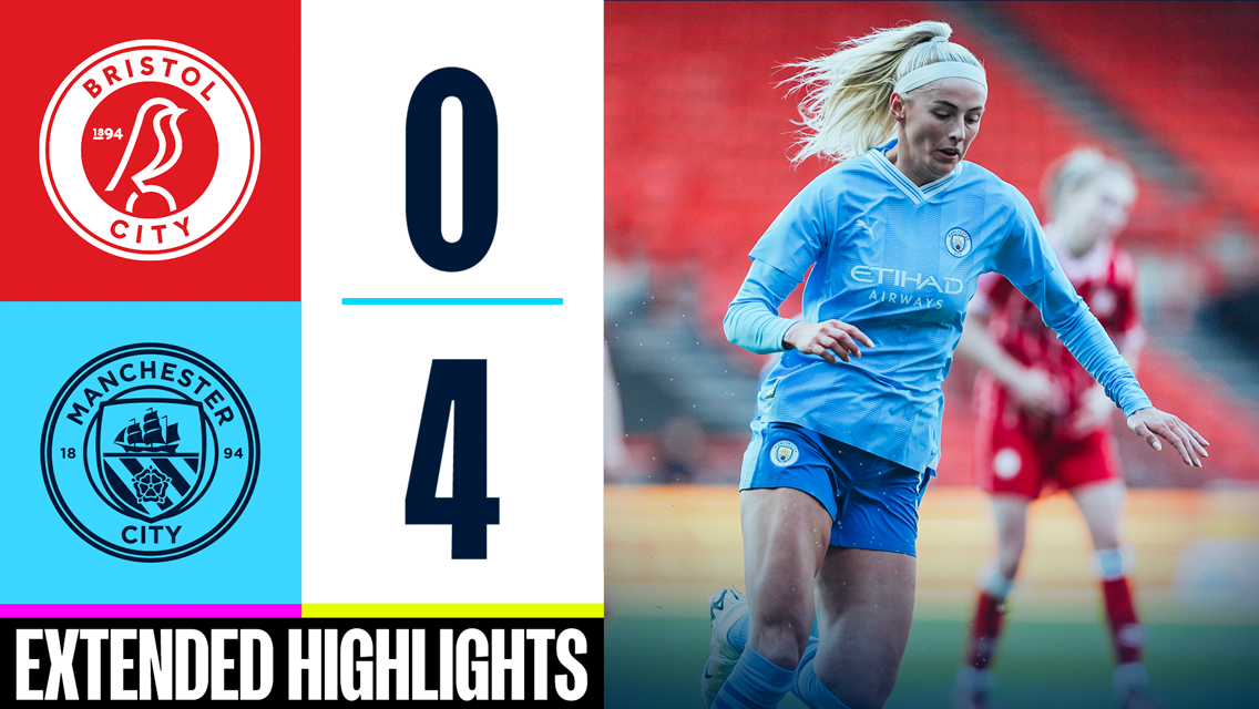 Extended highlights: Bristol City 0-4 City