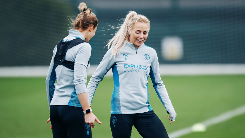 FOR CLUB AND COUNTRY : Lionesses legends Ellen White and Alex Greenwood