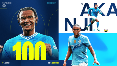 Akanji rayakan 100 penampilan untuk City