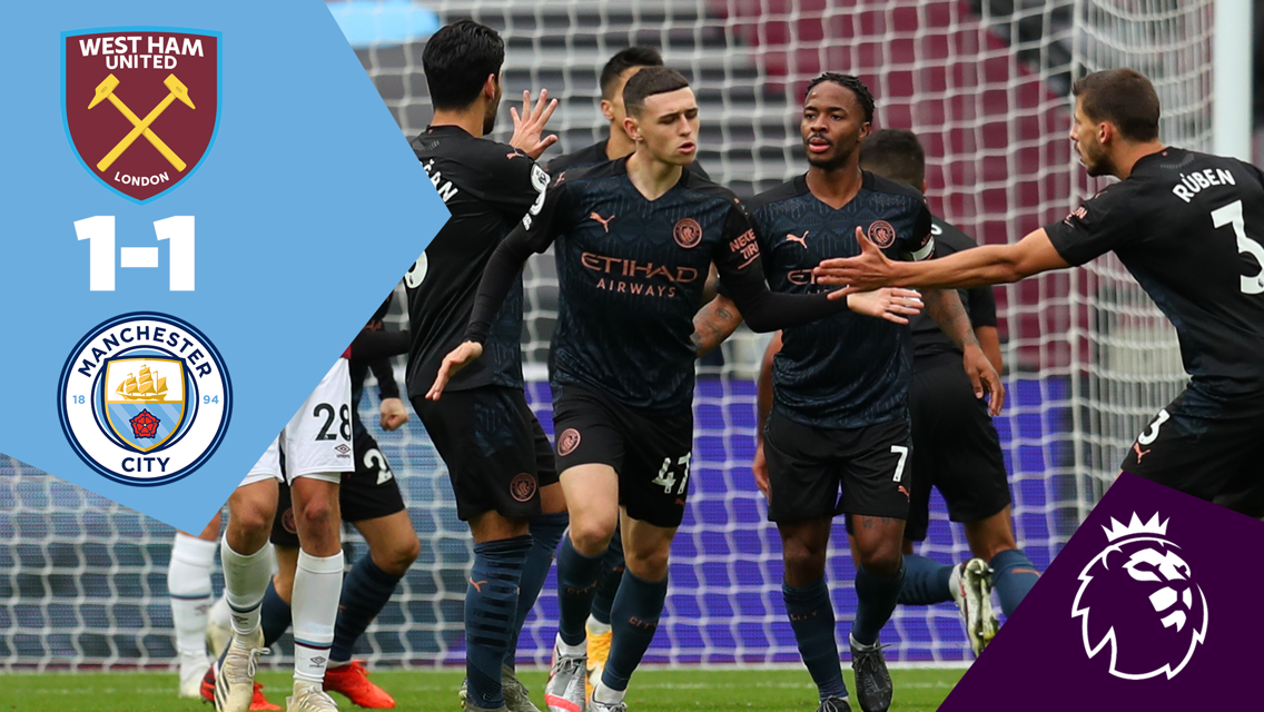 Full Match Replay: West Ham 1-1 City